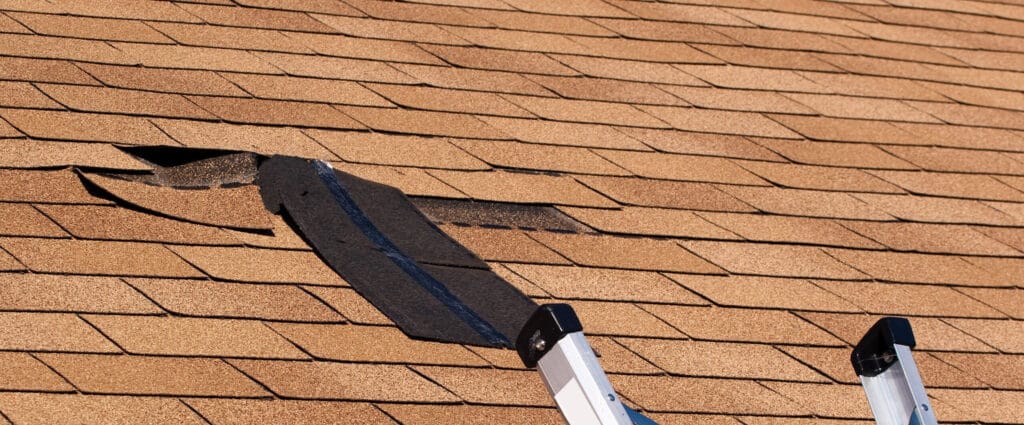 Emergency roof repair after hurricane damage in Biloxi MS by SJ&H Roofing